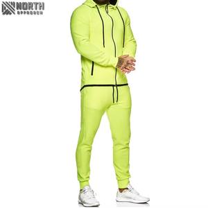 Survêtements à capuche respirants pour hommes, ensemble de survêtements de fitness avec logo personnalisé, vêtement teint au prix de gros, vente en gros - Product Image 5