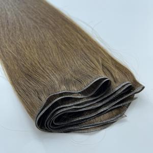 Extension de cheveux remy utilisation en salon extension de cheveux globale double dessinée brun foncé cheveux bruts - Product Image 3