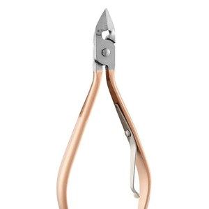 Rose Gold Color Sharp Cuticle Nail Nipper Double Spring With Gold Handle <b>BY</b> ZACHARY INDUSTRIES - Product Image 1