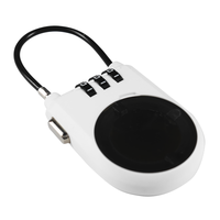 ABA ARV-S41004 Cadenas AirTag blanc facile à ranger, en ABS, anti-perte pour vélo et moto