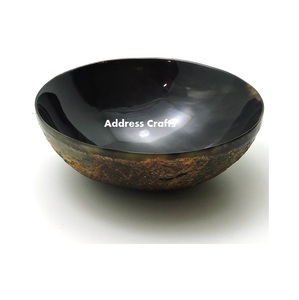 Tazón de Cuerno de Búfalo Natural al por Mayor, Nuevo Diseño, Juego de Tazones para Servir Ensaladas, Ecológico, Centro de Mesa para Servir Comida en la Cocina - Product Image 4