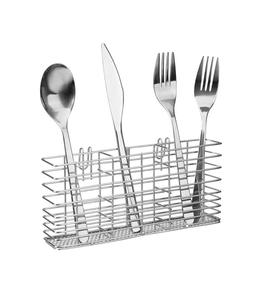 Porte-couverts en acier inoxydable de qualité exclusive rangement de cuisine au design moderne pour ustensiles de cuisine décor de table porte-couverts - Product Image 1