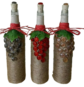 2024 última mirada yute y hierba de mar aspecto moderno cualidades artísticas y hermosas botella de yute al por mayor precio barato botella de yute - Product Image 2