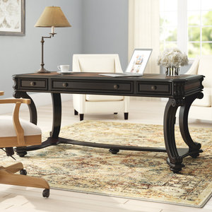 Modern Curved Engineered Wood Writing <b>Desk</b> with Computer Workstation 66 Inch Telluride DESK2-0075 - Product Image 1