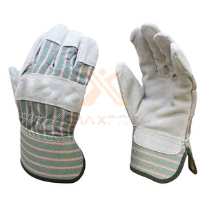 Safety Wear Custom Logo Leather Working Gloves High Quality Waterproof & Fireproof Breathable Safety Cuff - Product Image 3