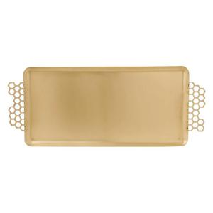 Dernier modèle de plateau de service de luxe en métal avec ensemble de trois mini bols pour dattes, noix, fruits, plateau de service. - Product Image 2