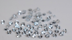 Aigue-marine naturelle 3mm ronde à facettes-Aigue-marine lâche Qualité AAA - Product Image 3
