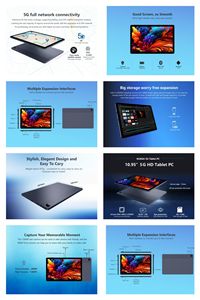 סיטונאי 10.95 אינץ 'and14 מסך מגע קיבולי, מעבד חזק, עיצוב מחוספס, תכונות חינוך ילדים תכונות <span class=keywords><strong>phablet</strong></span> - Product Image 3