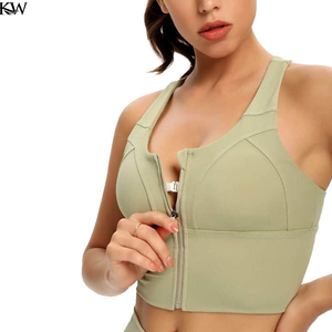 Top Deportivo Popular Tallas S-2XL, Sujetador Deportivo para Yoga, Camiseta Deportiva a Prueba de Impactos para Mujer, Sujetador Deportivo con Cierre Frontal, Sujetador Deportivo Push-Up para Mujer - Product Image 3