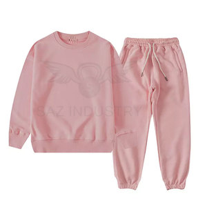 Vente en gros de survêtements pour enfants, garçons et filles, survêtement solide, pull à manches longues, ensemble de jogging pour enfants - Product Image 3
