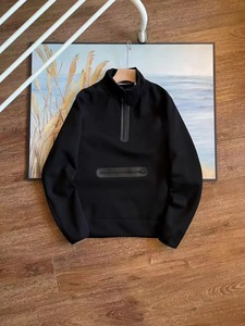 Sweat-shirt à épaules tombantes de haute qualité, résistant aux bouloches, personnalisé par le fabricant, en laine technique, impression numérique, hiver - Product Image 4