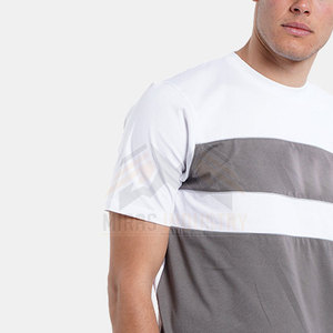 เสื้อยืดแห้งเร็วของผู้ชายผ้าถักเนื้อนิ่มเข้ารูปแขนสั้นพิมพ์ลายสำหรับใช้กลางแจ้งและใช้ในยิมดีไซน์ล่าสุด - Product Image 6