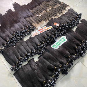 Vente en gros de paquets de cheveux raides en os non transformés, paquets de cheveux Remy vierges épais et lisses - Product Image 3