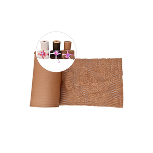 Hot Sale Fully Recyclable Eco-Friendly Biodegradable Kraft Perforated Protective Film Cushioning <b>Wood</b> <b>Wrap</b> Honeycomb Protection - Product Image 5