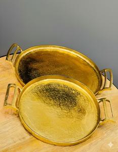 Bandeja de Servicio de Aluminio Fundido con Tres Recipientes para Uso Doméstico y Comercial, con Construcción Robusta y Diseño Elegante - Product Image 6