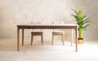 Mesa de Comedor Moderna de Madera Maciza de Alta Calidad, Extensible, para Apartamentos, Resistente, Duradera, Ecológica, Portátil, Muebles para el Hogar