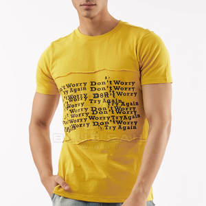 T-shirt à manches courtes de haute qualité pour hommes Nouveau design Vêtements décontractés de style uni à bas prix - Product Image 2