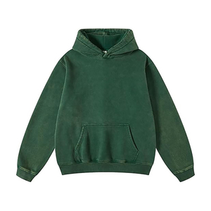 Nardon Apparel High Quality Cotton <b>Thick</b> Heavy Duty French Terry Pullover Hoodie Custom Drop Shoulder Fleece Oversized Hoodie - Product Image 3