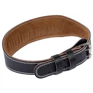 Cinturón de gimnasio de levantamiento de pesas de cuero con logotipo personalizado OEM, venta al por mayor de material de acero para entrenamiento físico de levantamiento de pesas para hombres y mujeres - Product Image 3