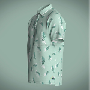 Chemises polo pour hommes Dry Fit Logo personnalisé Chemises de golf 100% Polyester Sublimation Blank Golf Polo T Shirt pour hommes - Product Image 6