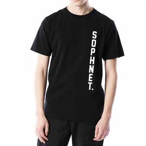 Sophnet. T-shirt en jersey à logo vertical, coupe ample, respirant, imprimé à l'écran avec un motif uni - Product Image 2