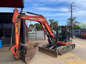 Kubota เครื่องขุดขนาดเล็กมือสอง KX080-5ขุดตีนตะขาบงานหนักปั๊มเครื่องยนต์ที่ยอดเยี่ยมส่วนประกอบหลักสภาพการทำงาน - Product Image 4