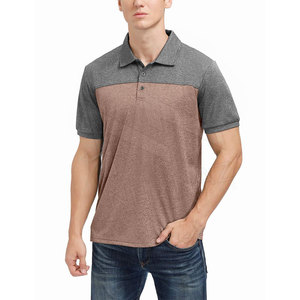 Jersey de golf personalizado de calidad superior para hombre, tela lisa de manga corta informal para polos con logotipo de patrón de letras - Product Image 2