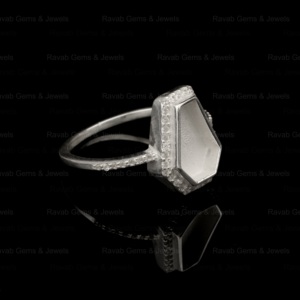 Bague semi-montée en argent sterling plaqué de qualité supérieure, 10x7mm, avec zircon en forme de poire, pour la création de bijoux DIY avec lait maternel - Product Image 4
