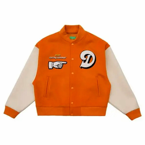 Premium Quality Women's Varsity <b>Jackets</b> Customized Logo Printing Stand Collar Letter Pattern Full Sleeves Streetwear OEM - Product Image 2
