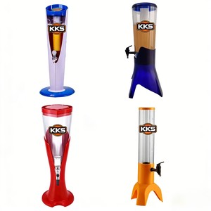 Dispensador <span class=keywords><strong>de</strong></span> Bebidas para Cerveza, Torre <span class=keywords><strong>de</strong></span> Cerveza con Grifo, en Colores Dorado, Plateado, Azul, Negro y Otros Colores, <span class=keywords><strong>de</strong></span> 1.5L, 3L y 3.5L, para Cervecerías, Bodegas y Bares - Product Image 2
