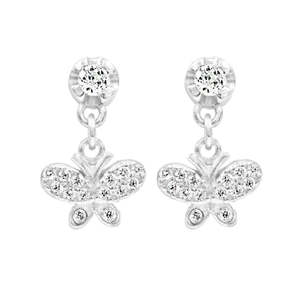 NOVAMART Fine Zarkan Silver Drop Stud Earrings Fashionable Honey <b>Bees</b> Design Wholesale Export - Product Image 3