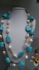 TITLES Collier en résine Collier de bijoux de mode Look classique pour les femmes Wedding Party Wear Collier en résine personnalisé - Product Image 2