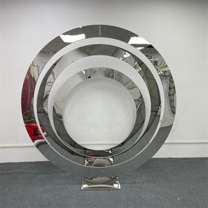 Dreamlike Worldwide Trading <b>Metal</b> Mesh Round Circle Event Wedding Supplies Gold <b>Frame</b> <b>Arch</b> Backdrop for Party Stage Decoration - Product Image 6