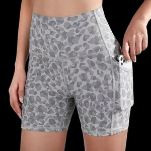 Pantalones cortos de Yoga para mujer, pantalones cortos de ciclismo, cintura alta, entrenamiento, correr, gimnasio, entrenamiento, transpirables, cómodos, pantalones cortos para mujer, tarifa al por mayor - Product Image 3