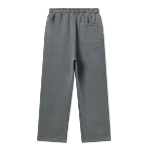 Pantalones de chándal de pierna ancha para mujer Joggers con decoración de botones Patrón de logotipo Manga larga Pantalones cargo de punto grueso Técnicas lavadas - Product Image 2