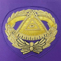 Étuis pour tabliers et insignes de la franc-maçonnerie, en cuir rigide et souple, légers, minces, de forme carrée, durables, UZ BROTHERS LLC