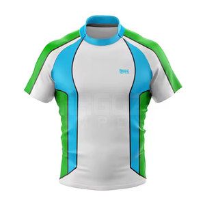 Camiseta de rugby de diseño único de alta calidad, camiseta de rugby de secado rápido con logotipo personalizado impreso para venta en línea - Product Image 1