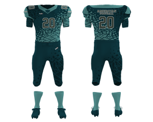 ชุดอเมริกันฟุตบอลแขนสั้นออกแบบได้ตามต้องการสำหรับผู้ชายชุดเล่นฟุตบอลแบบระเหิดทวิลอเมริกันผลิตในปากีสถาน - Product Image 1