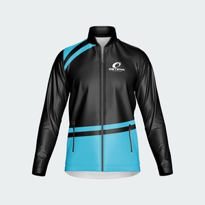 Vestes pour hommes en polyester imprimé avec une épaisseur standard Veste zippée pour hommes Vêtements de sport respirants Dernière mode Veste pour hommes - Product Image 3