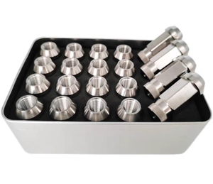Nhà máy bán buôn M12x1.5 Titan Hub Nut GR5 đánh bóng <span class=keywords><strong>Lug</strong></span> <span class=keywords><strong>Nuts</strong></span> Chất lượng cao bánh xe Hạt - Product Image 5