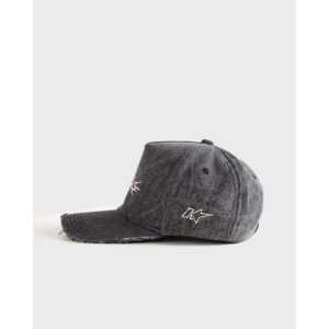 Gorra Unisex de Mezclilla Desgastada con Cierre a Presión, Correa Ajustable y Decoración Bordada, Estilo Casual - Product Image 2