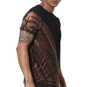 Camiseta de Hombre Estilo Urbano con Estampado por Sublimación, Mezcla de Poliéster/Algodón, Transpirable, de Secado Rápido, Anti-Pilling y Ecológica - Product Image 3