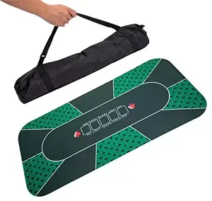 Tapis de table de poker pliable portable de luxe moderne personnalisé de haute qualité table de casino pliable pour le blackjack pour les joueurs de Mahjong - Product Image 4
