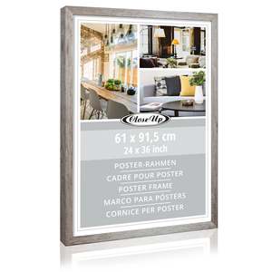 Marco de Madera para Póster Decorativo, 61 x 91.5 cm, Marco para Fotos, Tamaños A3, A4, A1, para Lienzo, Aluminio, Bambú, Pintura - Product Image 1