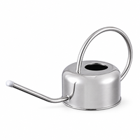Arrosoir en métal de 700 ml avec long bec verseur pour plantes d'intérieur, or, noir et argent, logo personnalisé