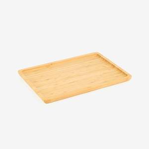 Tray Biodegradable <b>Compostable</b> Palm Leaves Leaf Bamboo Plates Disposable Charcuterie Mini Cheese Board Rectangle Plate - Product Image 2