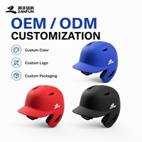 Casque de frappe de baseball rembourré en mousse ABS, absorbant les chocs, confortable, durable, résistant à l'usure, multicolores, avec logo personnalisé