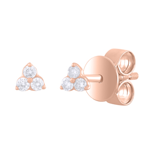 Boucles d'oreilles à la mode en or blanc 14 carats et diamants blancs incroyablement belles boucles d'oreilles à la mode pour les mariages et les fêtes des femmes - Product Image 4