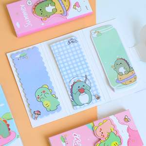 Bloc de Notas Adhesivas Triple Plegable Dino, Bloc de Notas Promocional - Product Image 2
