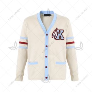 Sudadera Personalizada de Kankakee Kays High School, Invierno, Informal, Tejida, con Apliques, Forro Polar, Logotipo de Chenille, Botones Frontales, Unisex - Product Image 1